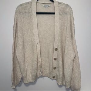 American Eagle Cardigan Sweater Cream